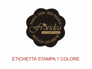 Etichette adesive per fioristi, fiorai e vivaisti (mm 29x29)  (cod.60G)